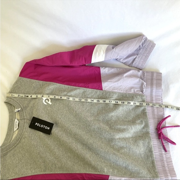 Peloton Fabric Mix Pullover Size XL Womens Workout Sweatshirt Long Sleeve NWT - Picture 10 of 11